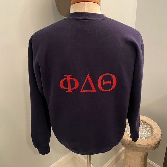 Vintage Greek Week University of Michigan Phi Delta Theta Russell XL Sweatshirt. - Picture 2 of 4